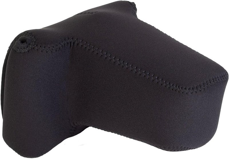 OP/TECH USA Soft Pouch â€“ Compact digital camera case, lightweight accessories pouch, sleek neoprene sleeve for DSLR, perfect for backpacks & travel â€“ durable protection in style D-Zoom| Black - Image 1